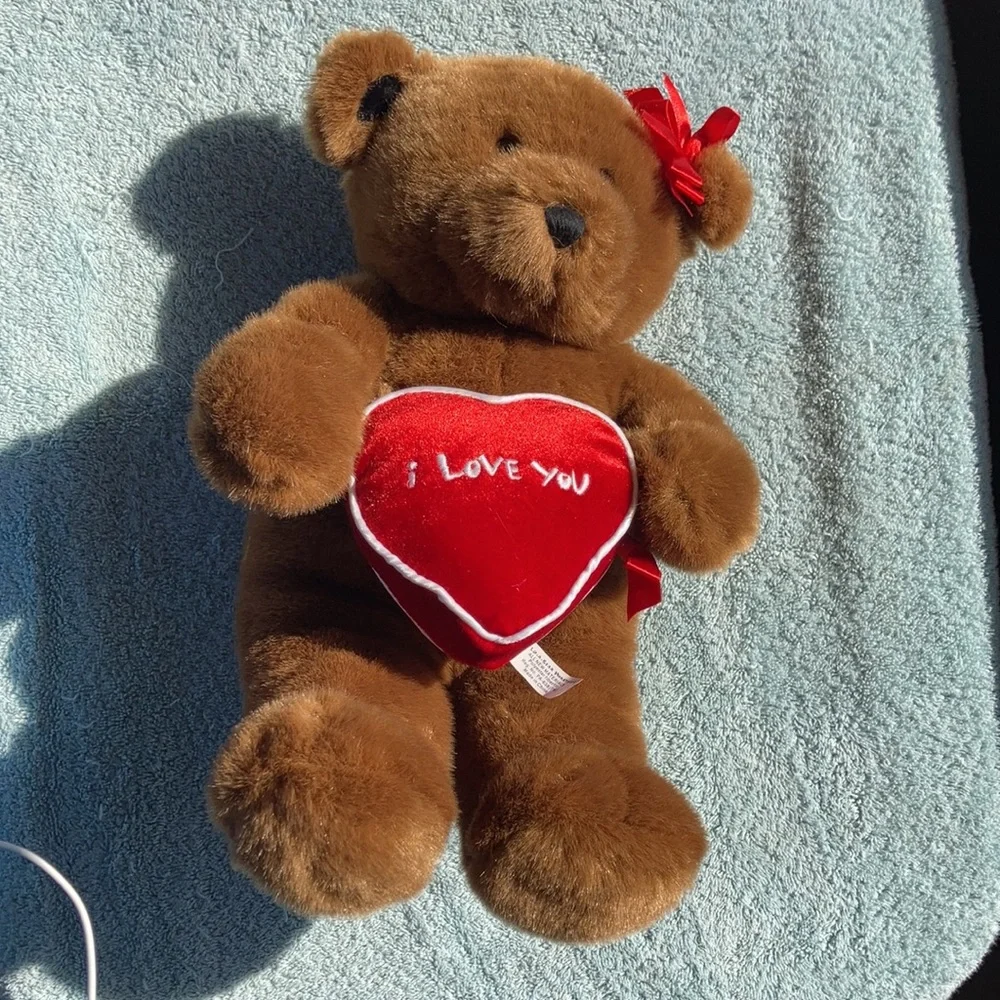 Build a bear I love you bear with heart and bow